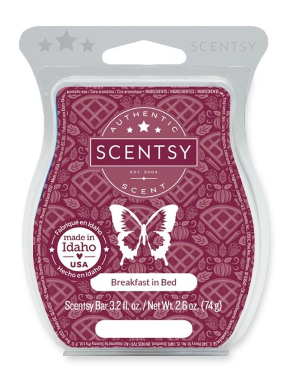 Scentsy BREAKFAST IN BED Scented Wax Bar Melt New